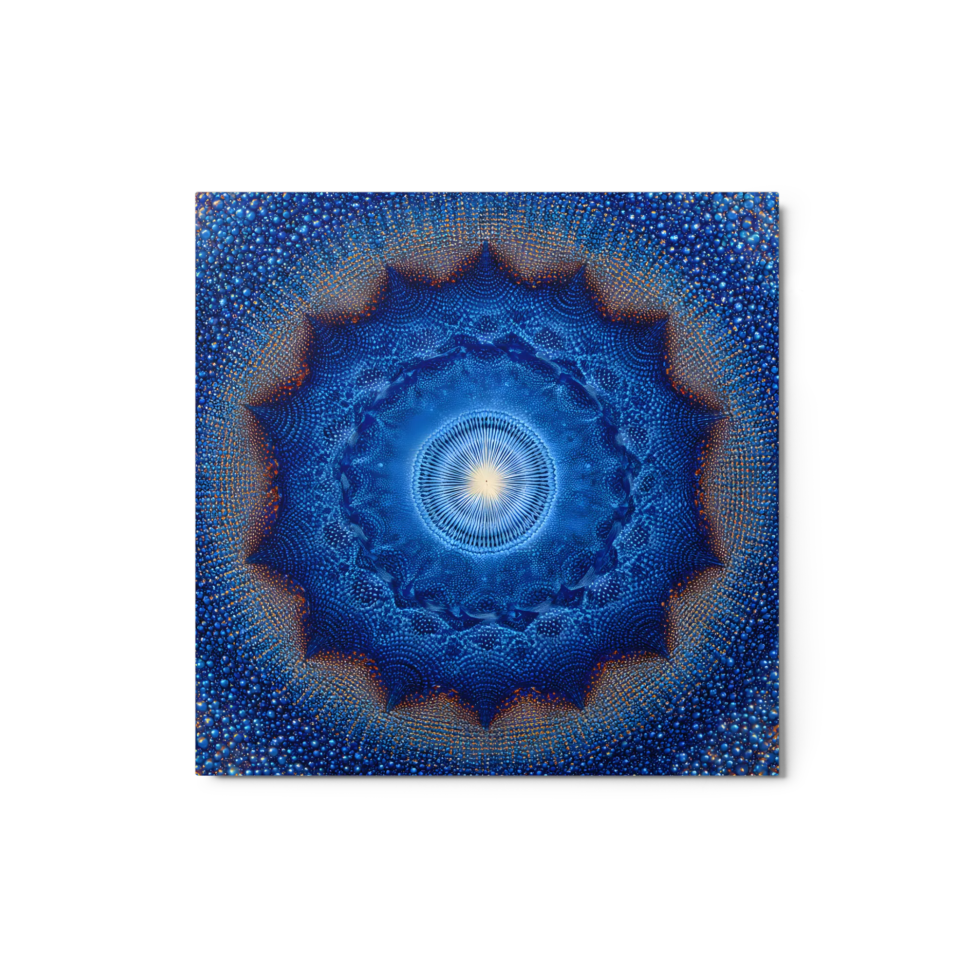 Luminous Blue Mandala