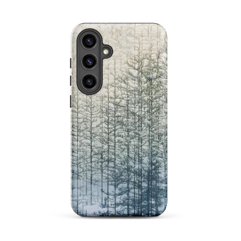 Abstract Winter Forest with Trees | Phone Case