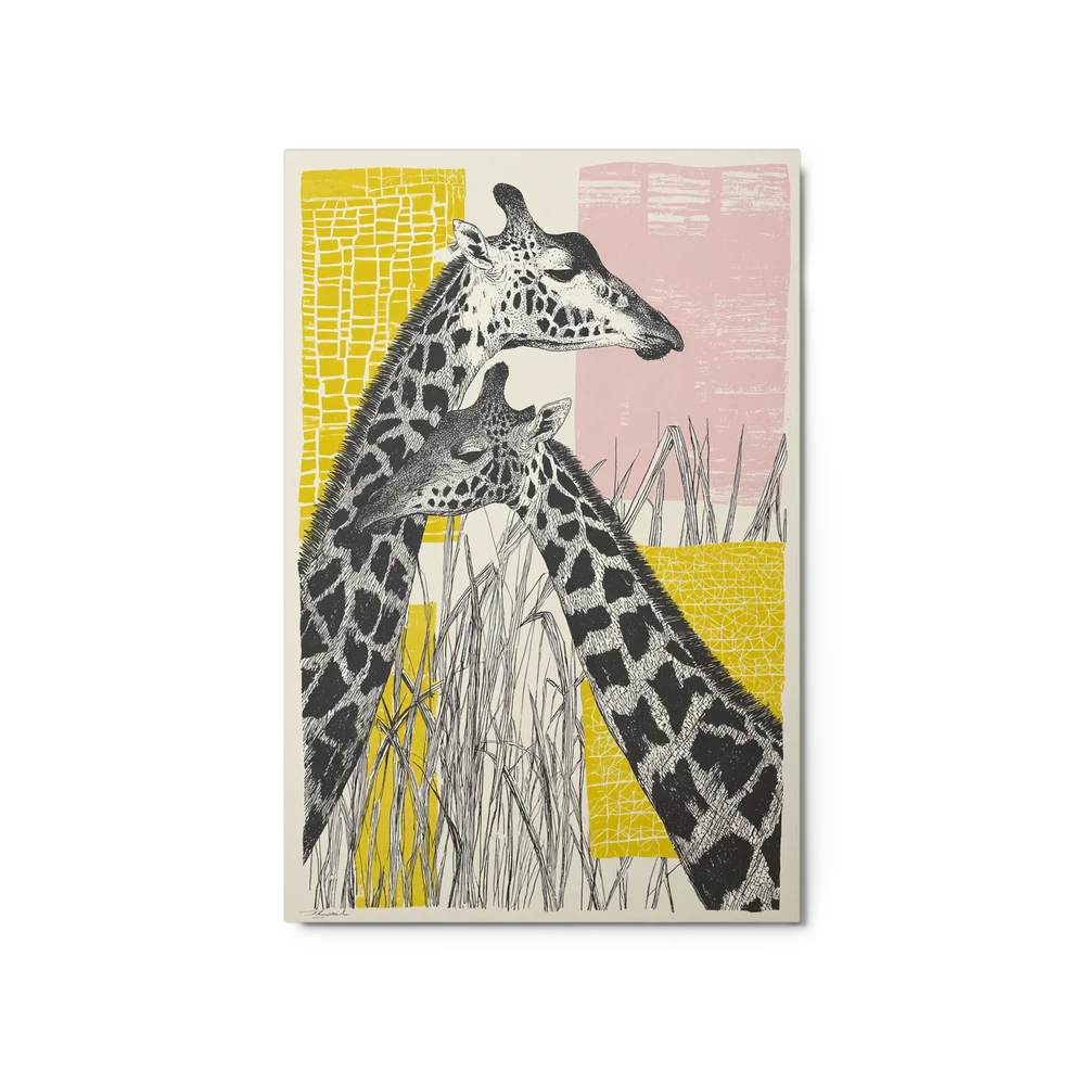 Two Giraffes | Art Print