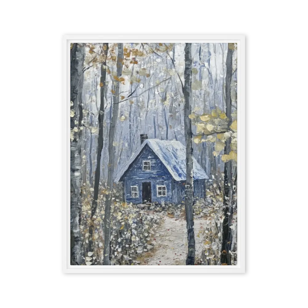 The Blue Cabin 
 Canvas | 12″x 16″