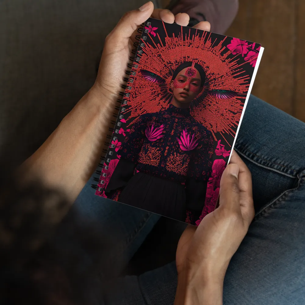 Lumina: Cybernetic Tribal Enchantress 
 Spiral Notebook | 140 pages