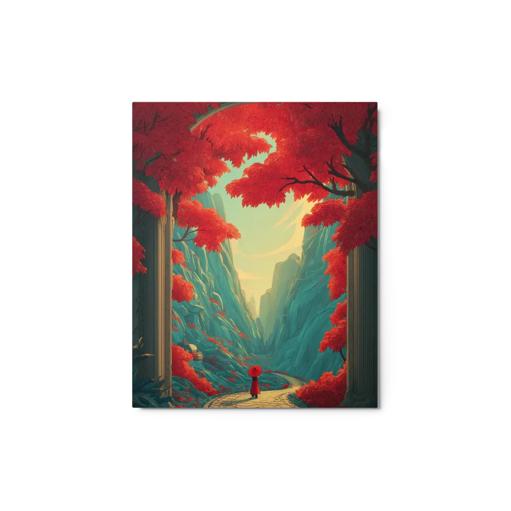 Echoes in the Crimson Valley | Art Print