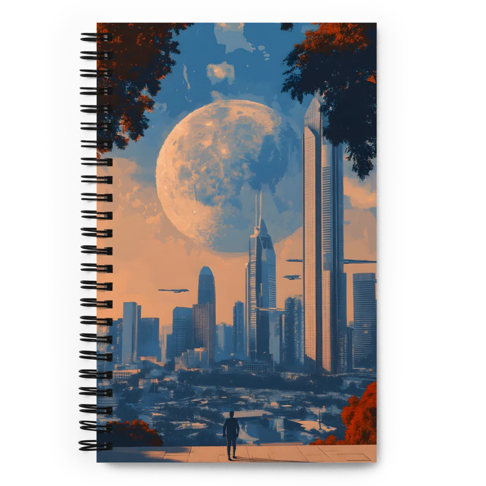 Urban Lunar Vista 
 Spiral Notebook | 140 pages