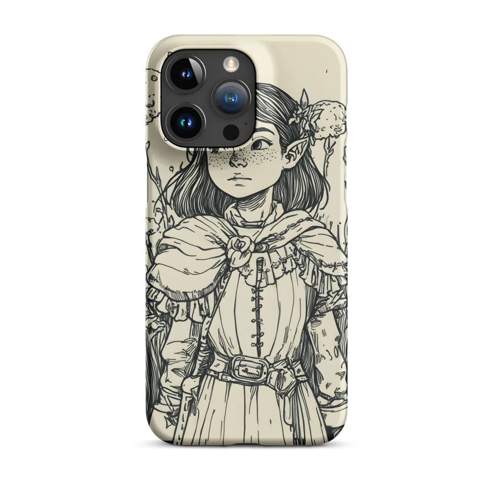 Elfin Girl Among Flowers | Phone Case