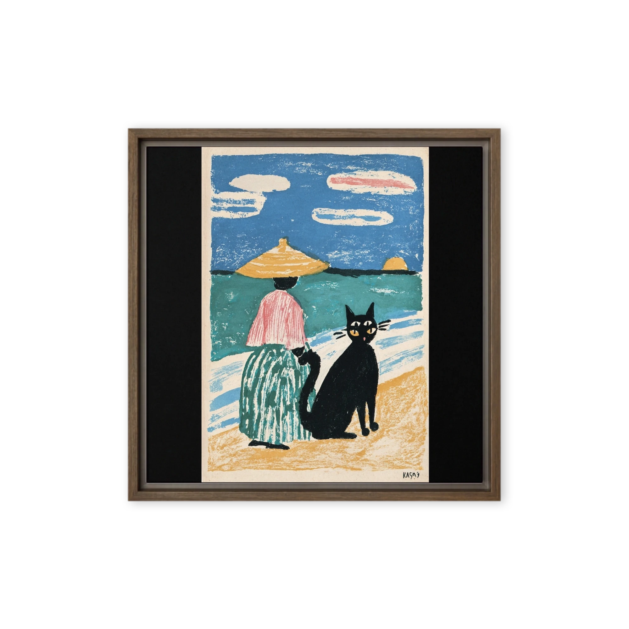 Black Cat by the Sea