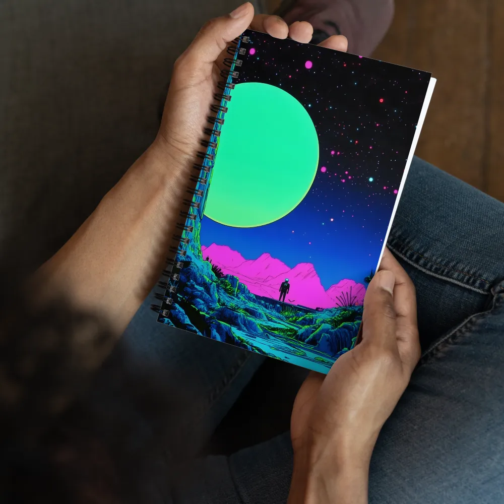 Neon Cosmic Explorer 
 Spiral Notebook | 140 pages