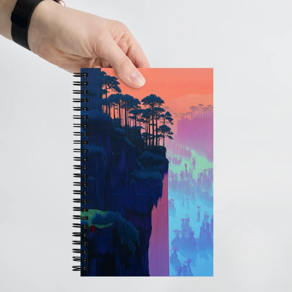 Aetherial Glitchscape 
 Spiral Notebook | 140 pages