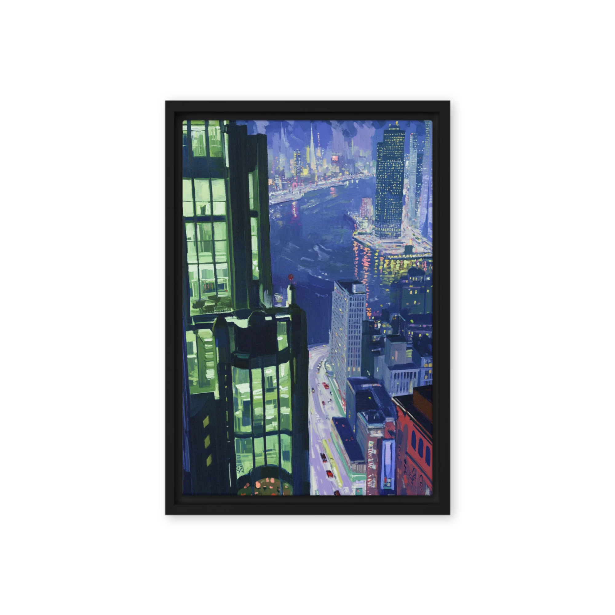 Urban Night Reflection | Art Print