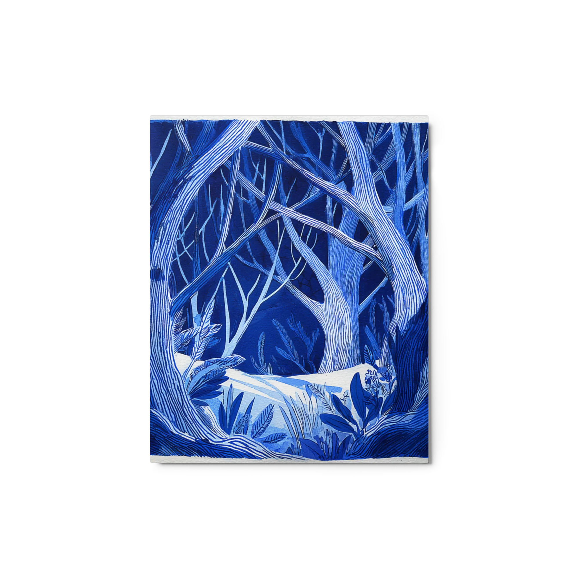 Nocturnal Woodland 
 Metal Print | 16″x 20″