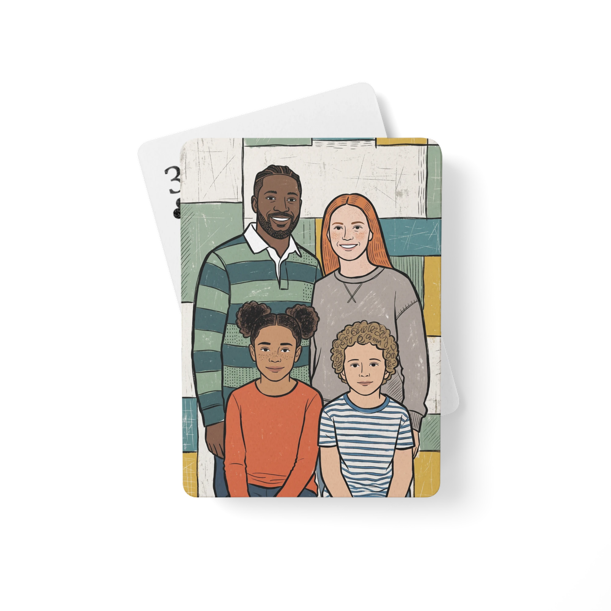 Family Portrait Playing Cards — Totemic Expressionism