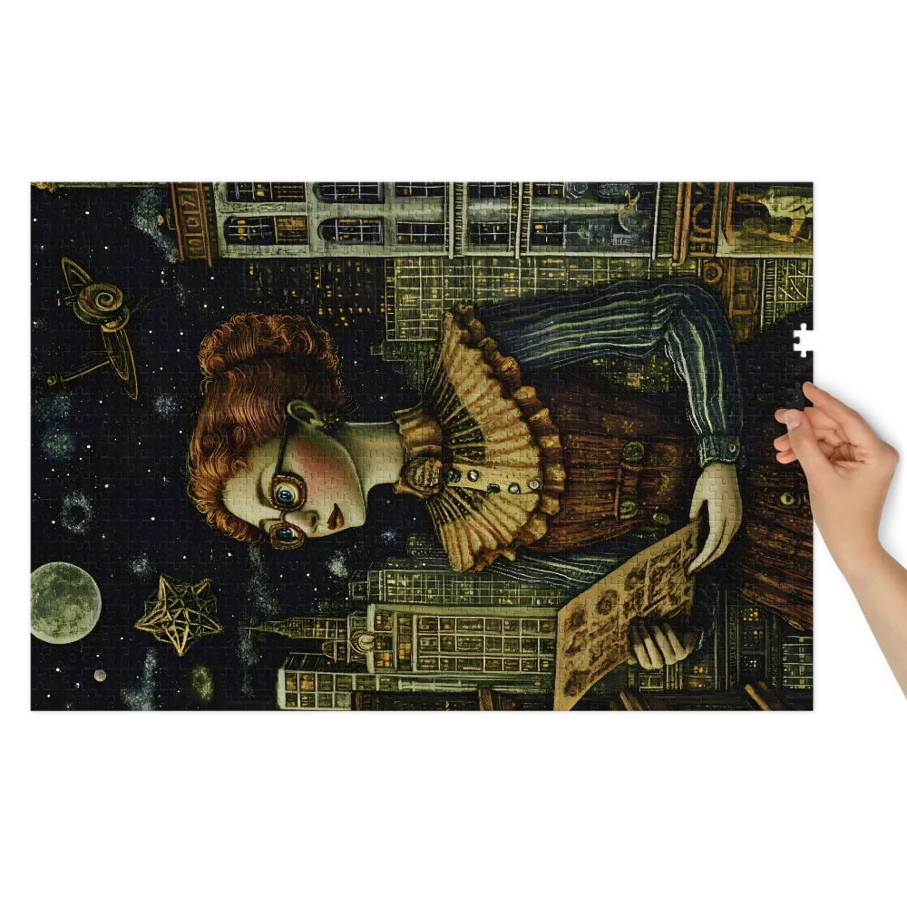 Celestial Cartographer 
 Jigsaw Puzzle in Tin Box