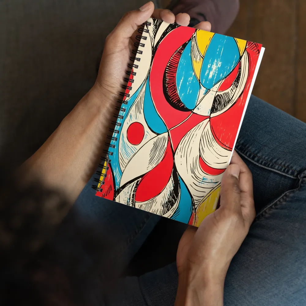 Interlocking Abstract Shapes 
 Spiral Notebook | 140 pages