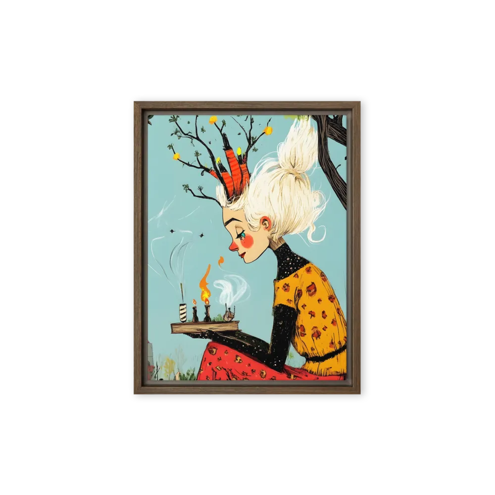 The Candlelit Contemplation 
 Canvas | 8″x 12″