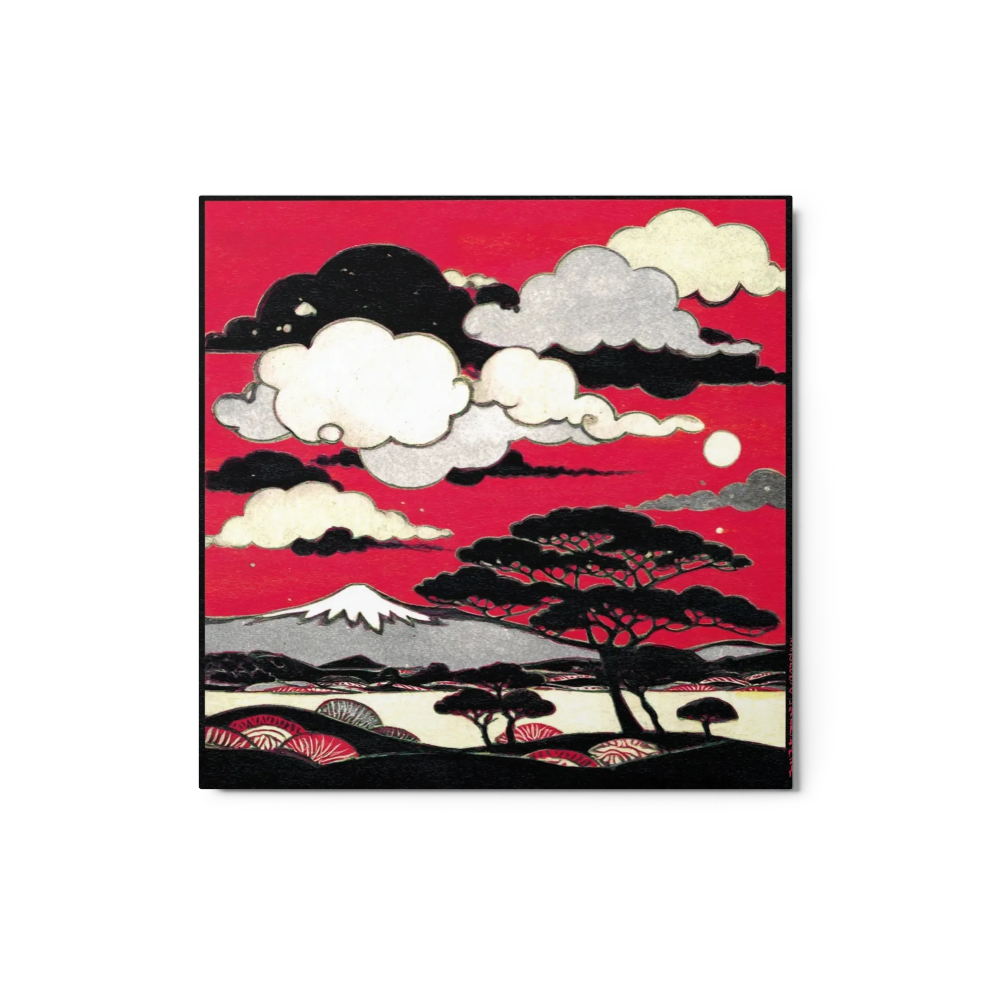 Crimson Sky over Mount Fuji