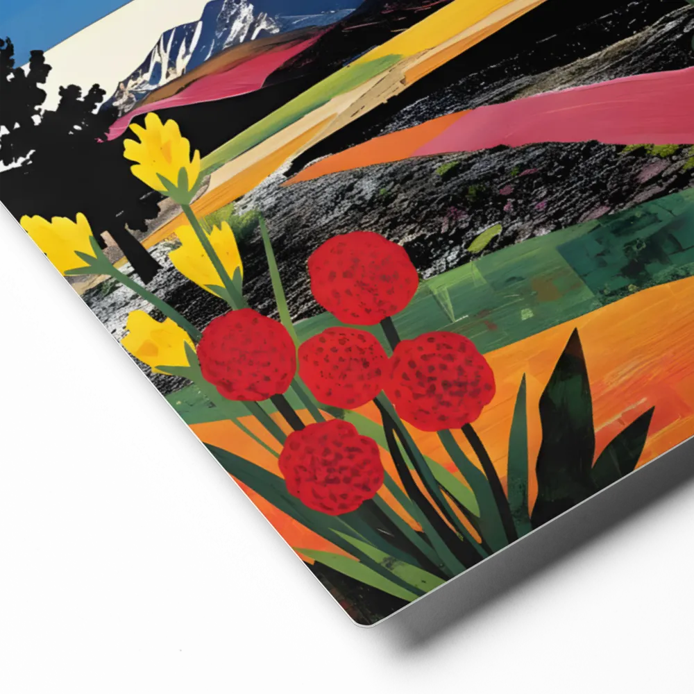 Color Block Landscape 
 Metal Print | 8″x 10″