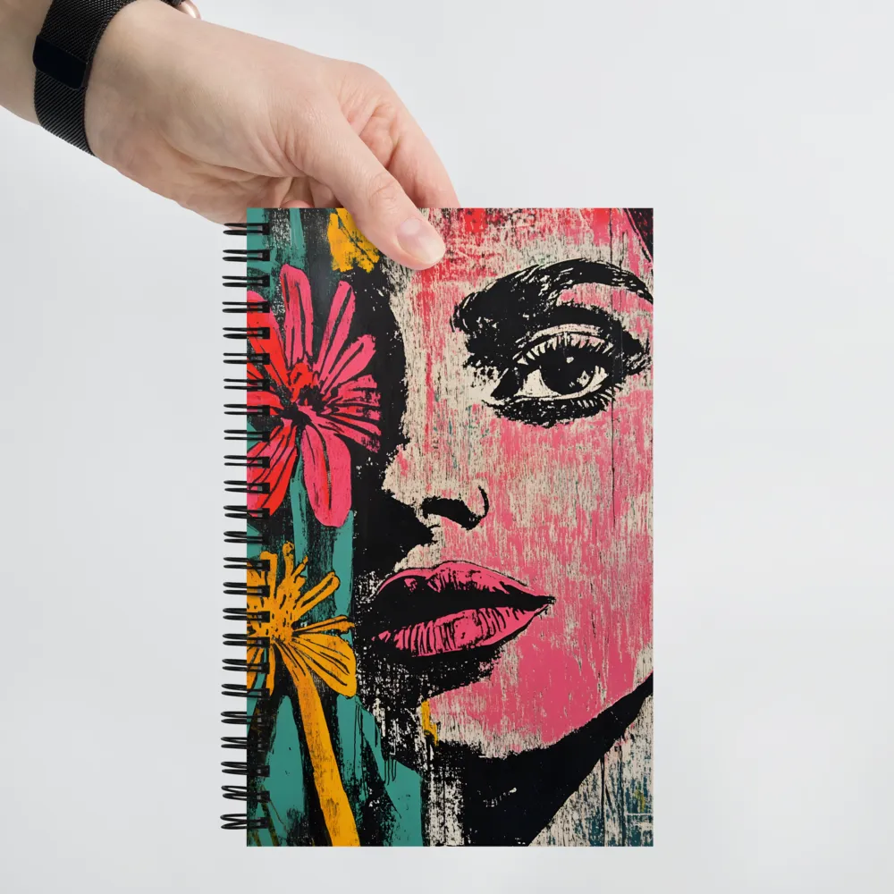 Floral Gaze 
 Spiral Notebook | 140 pages