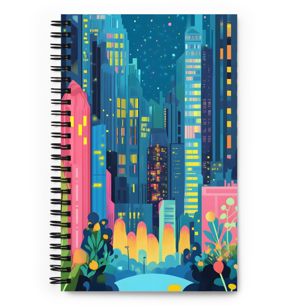 Nightfall in the City 
 Spiral Notebook | 140 pages