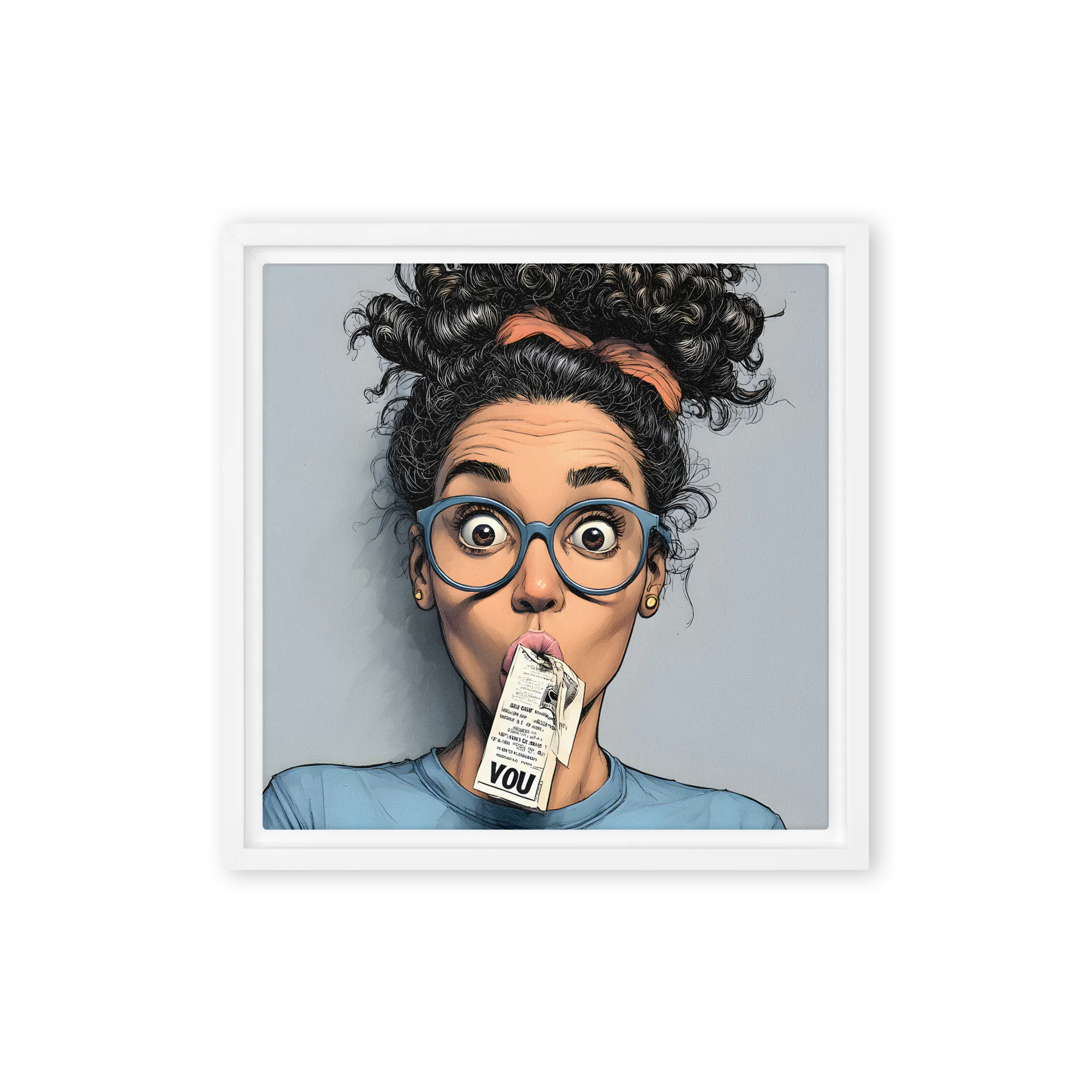 Shocking Revelation 
 Canvas | 8″x 8″