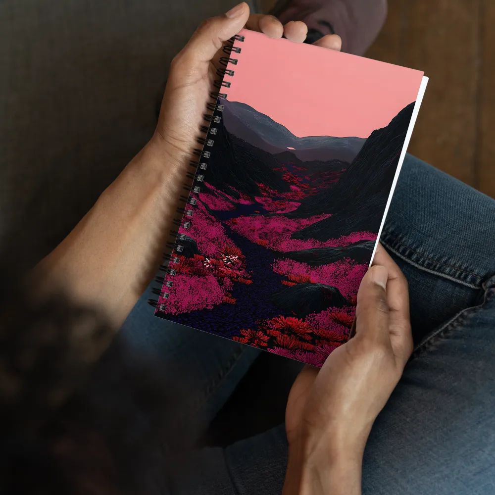 Crimson Valley Dream 
 Spiral Notebook | 140 pages