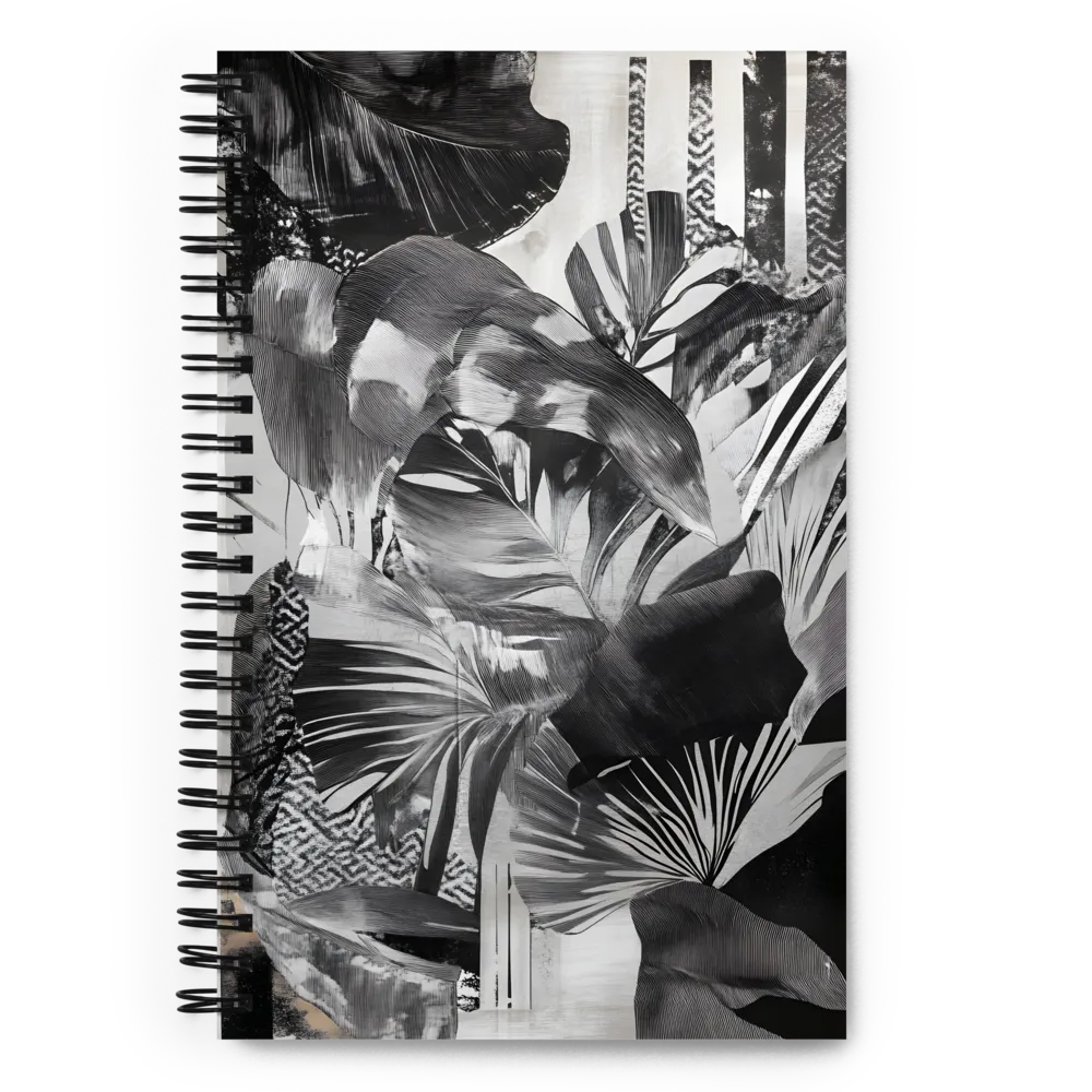 Tropical Monochrome Layers 
 Spiral Notebook | 140 pages
