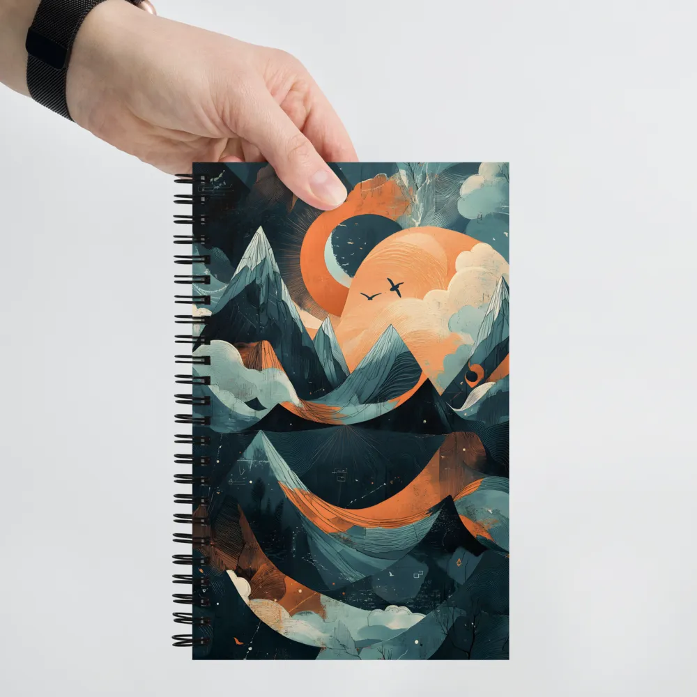 Celestial Mountainscape 
 Spiral Notebook | 140 pages