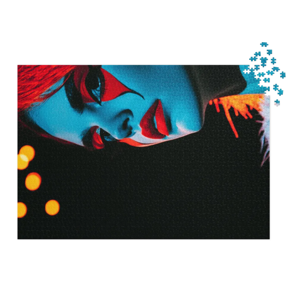 Electric Harlequin 
 Jigsaw Puzzle in Tin Box