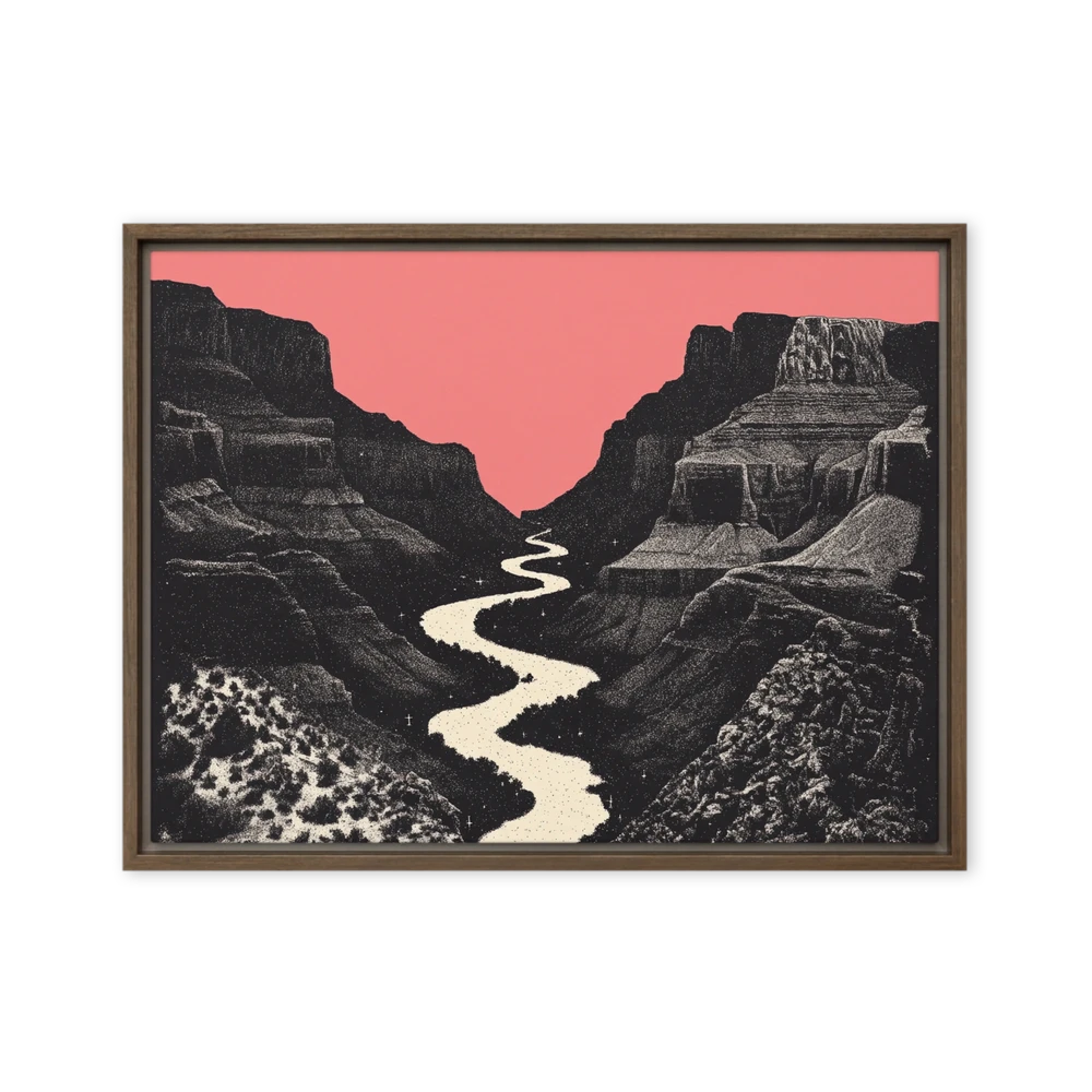 River in Pink Canyon | Art Print
