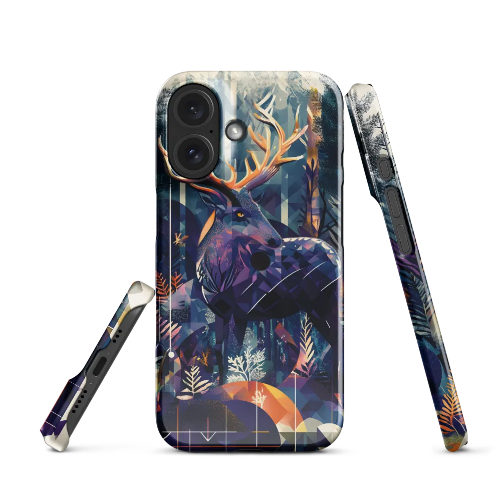 Geometric Forest Stag 
 iPhone 15 Pro | MagSafe® Tough Case