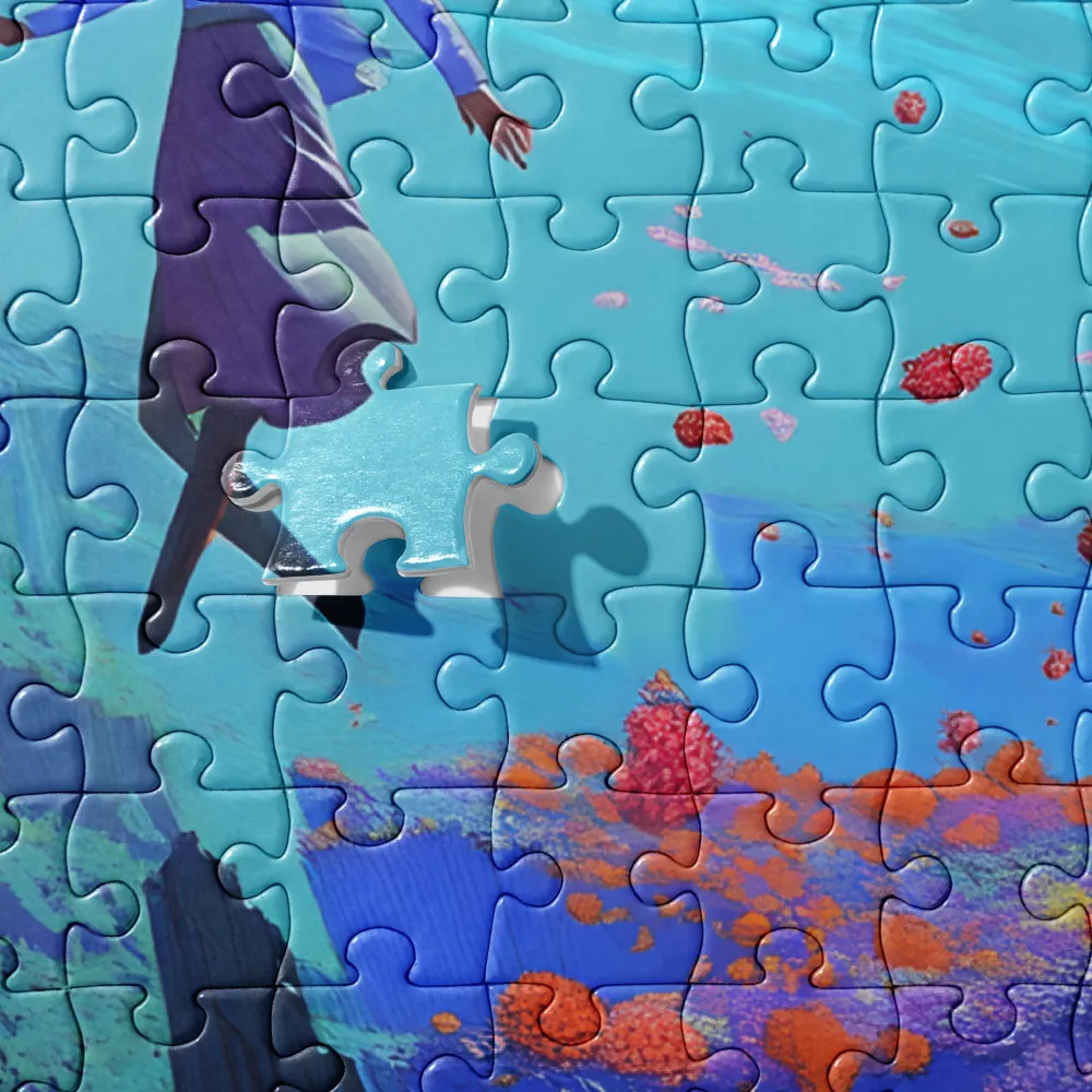 Ethereal Bloom Ascent 
 Jigsaw Puzzle in Tin Box