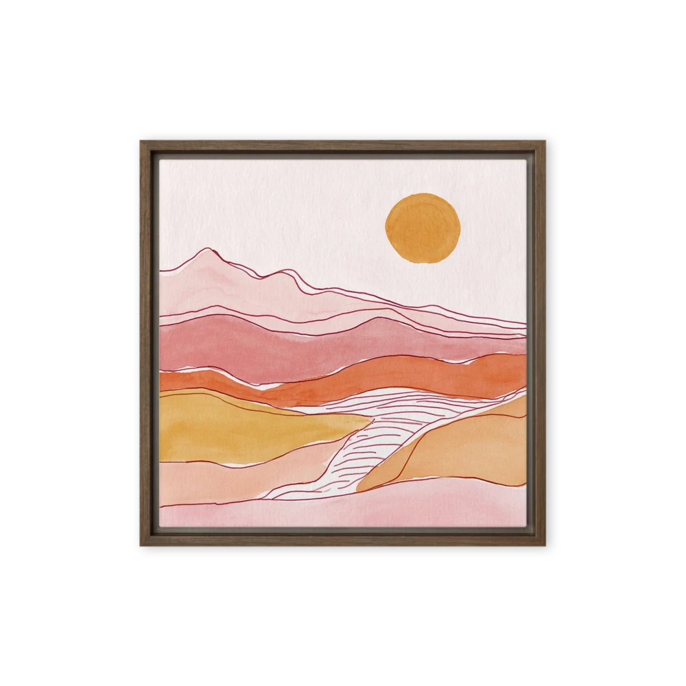 Terracotta Hills at Sunset | Art Print
