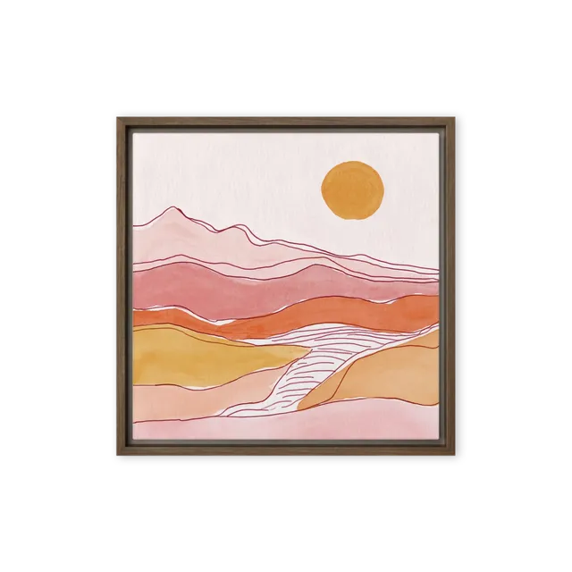 Terracotta Hills at Sunset | Art Print