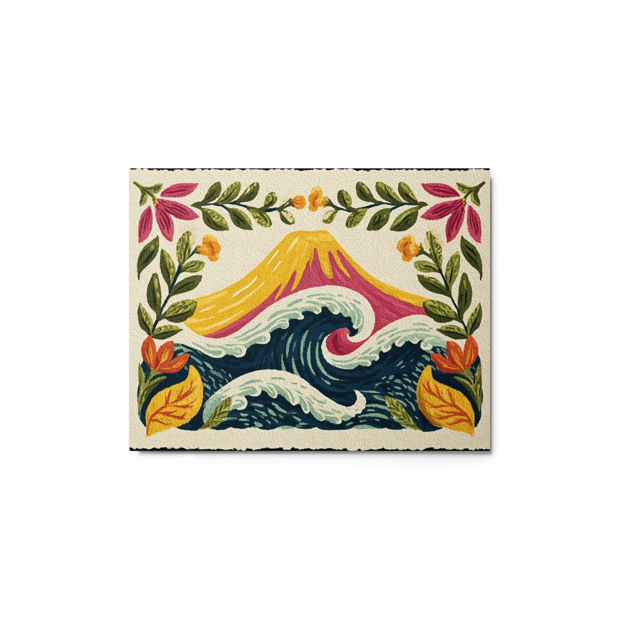 Mount Fuji and Woven Waves