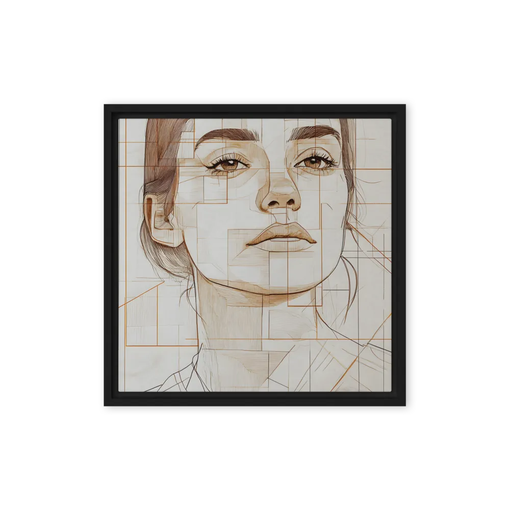 Architectural Gaze 
 Canvas with Black Frame