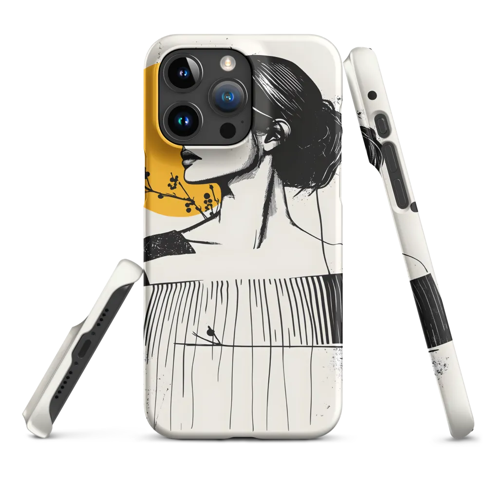 Golden Sun Silhouette | Phone Case