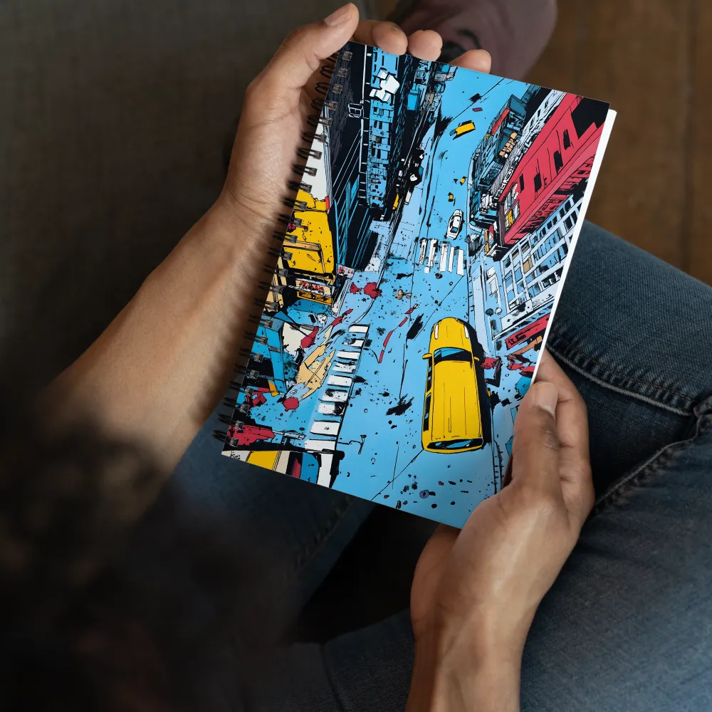 Overhead City Rush 
 Spiral Notebook | 140 pages