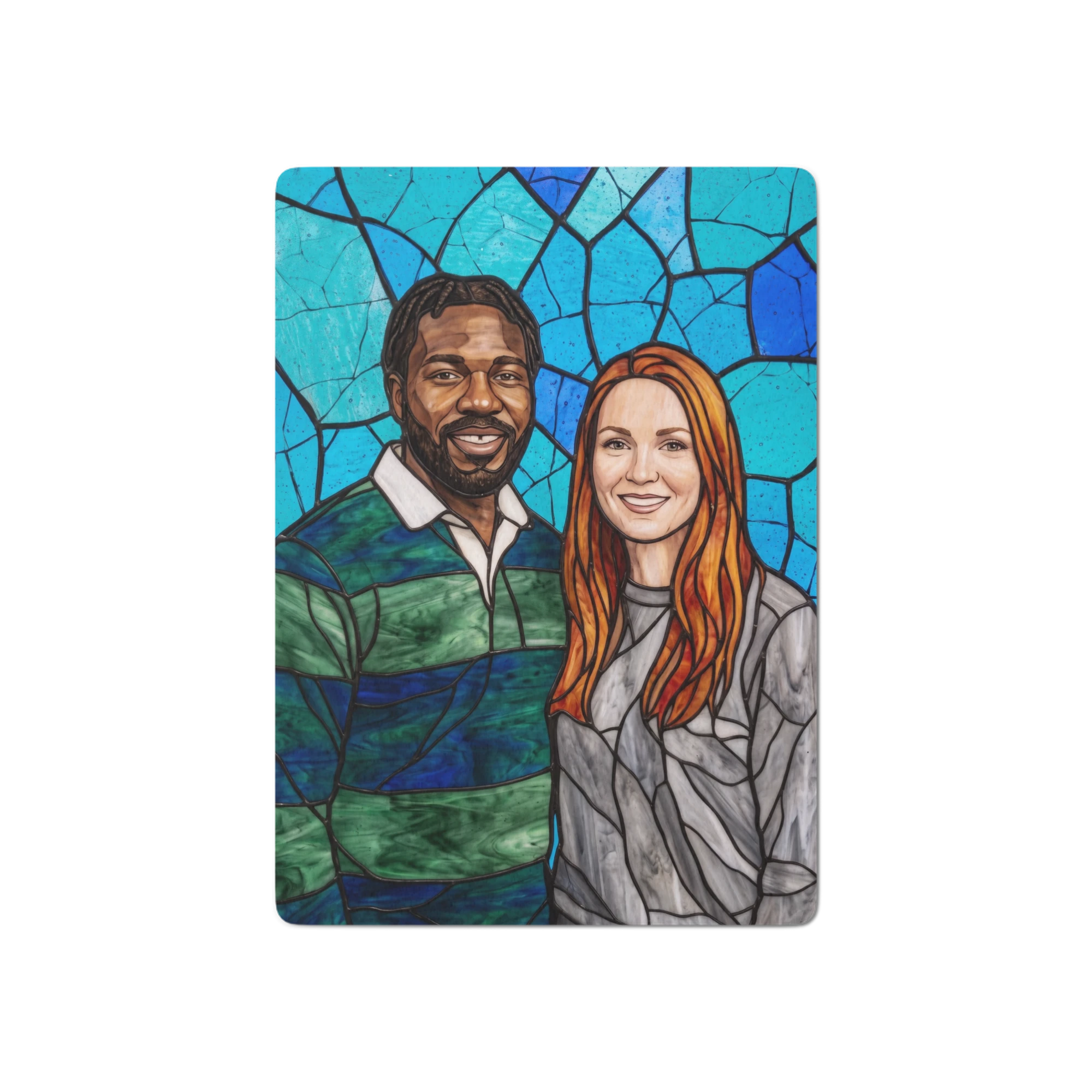 Family Portrait Playing Cards — Stained Glass