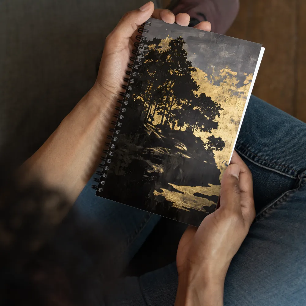 Golden Twilight Forest 
 Spiral Notebook | 140 pages