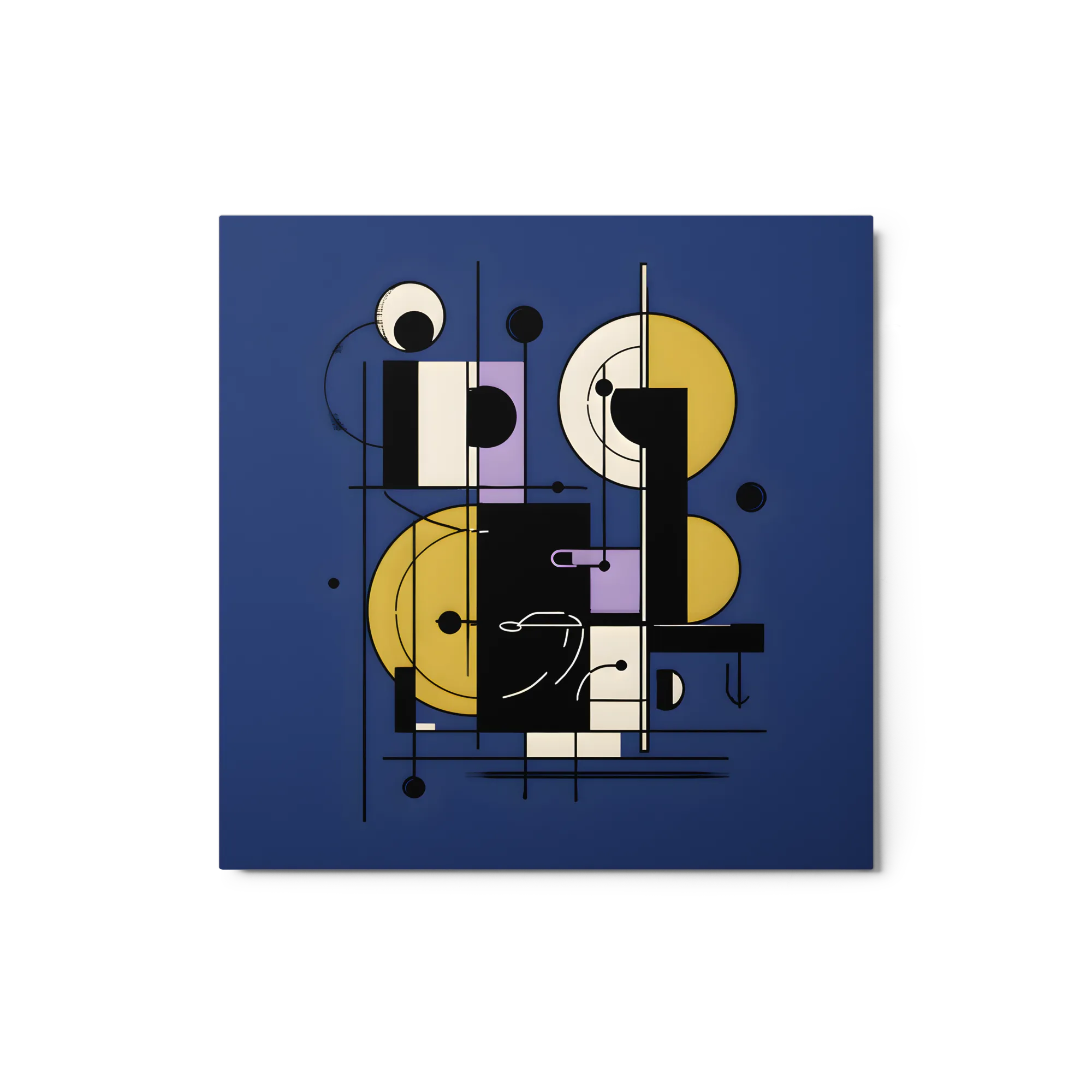 De Stijl Composition 
 Canvas | 8″x 8″
