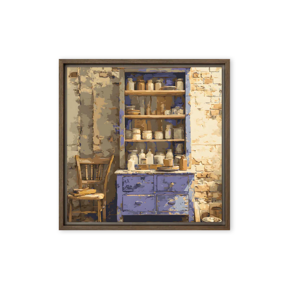 Timeless Pantry Scene 
 Metal Print | 12″x 12″