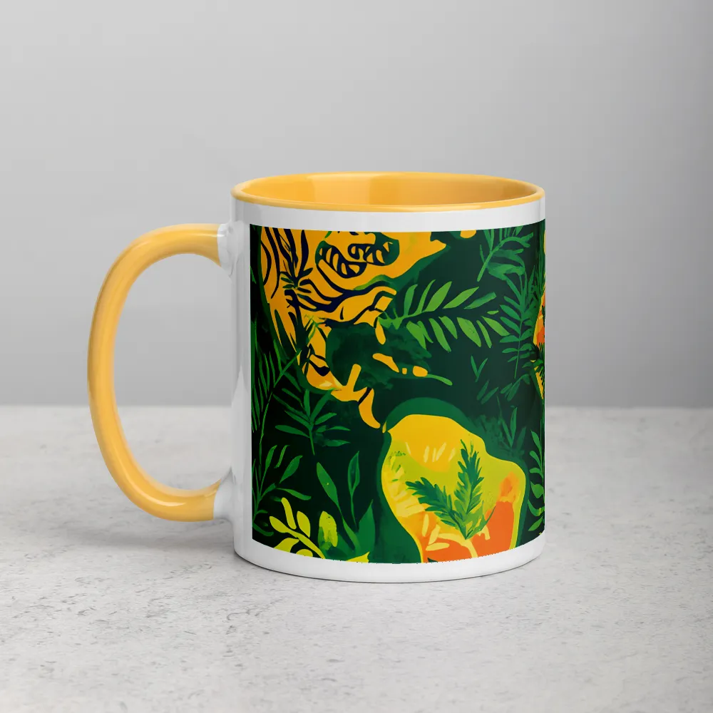 Wild World Map 
 Mug with Orange inside