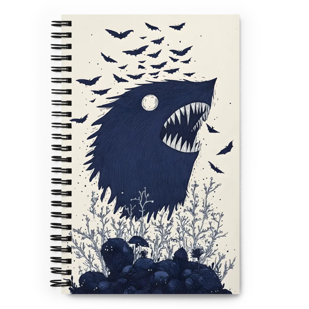 The Ascent of the Nocturnal Beast 
 Spiral Notebook | 140 pages