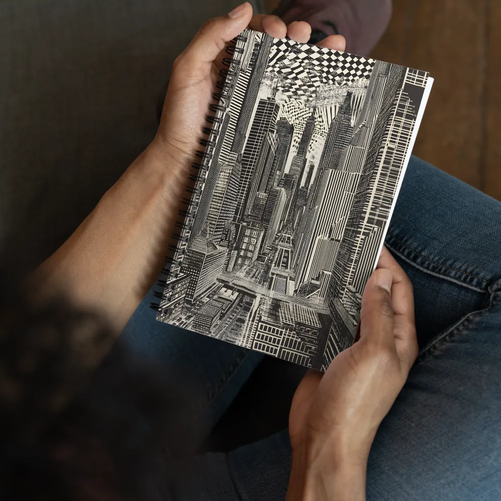 Urban Optical Illusion 
 Spiral Notebook | 140 pages