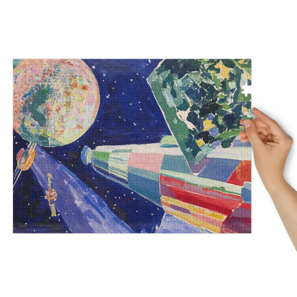 Voyage Cosmique 
 Puzzle en boite metallique