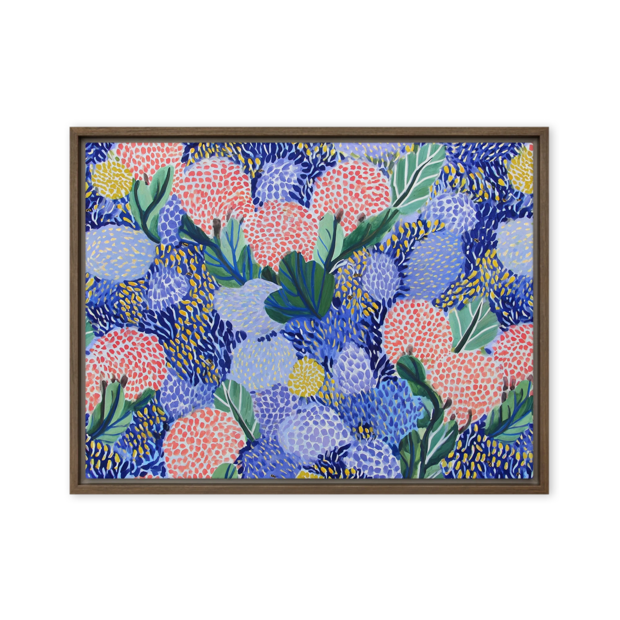 Blue Garden Tapestry | Art Print