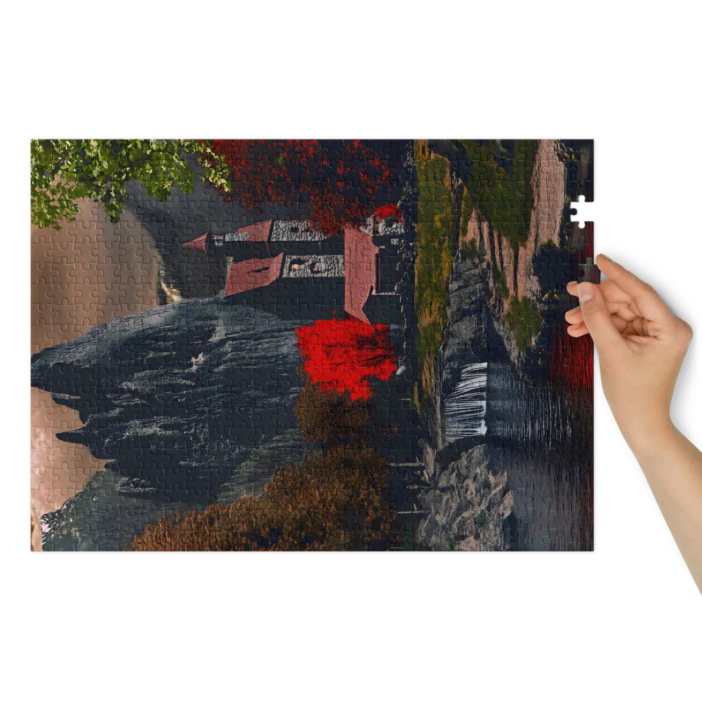 Crimson Foliage Sanctuary | Jigsaw Puzzles