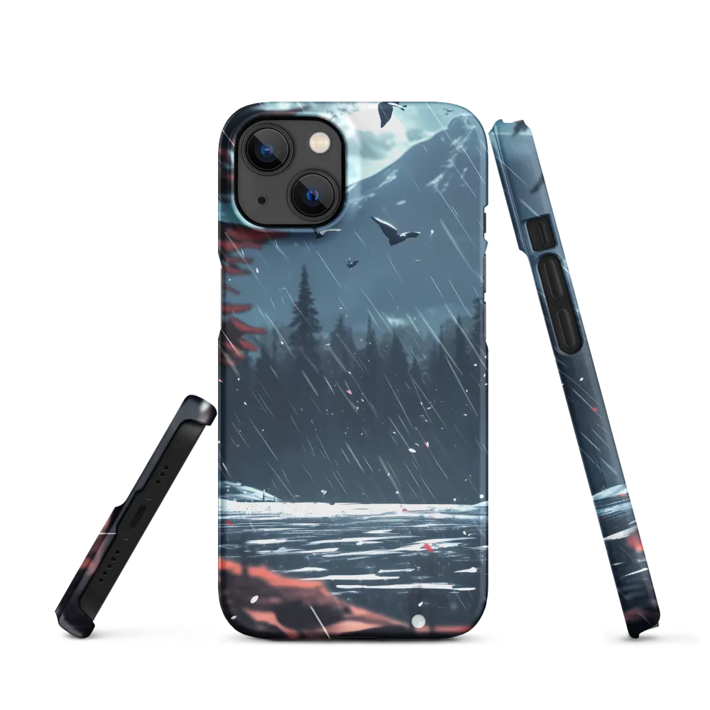 Serene Landscape with Lake and Mountains | Phone Case