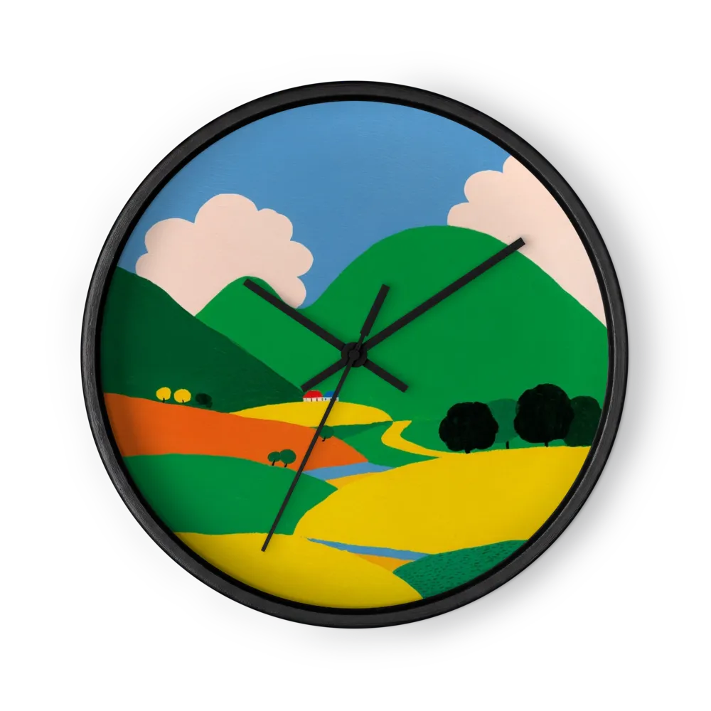 Rolling Green Hills | Wall Clock