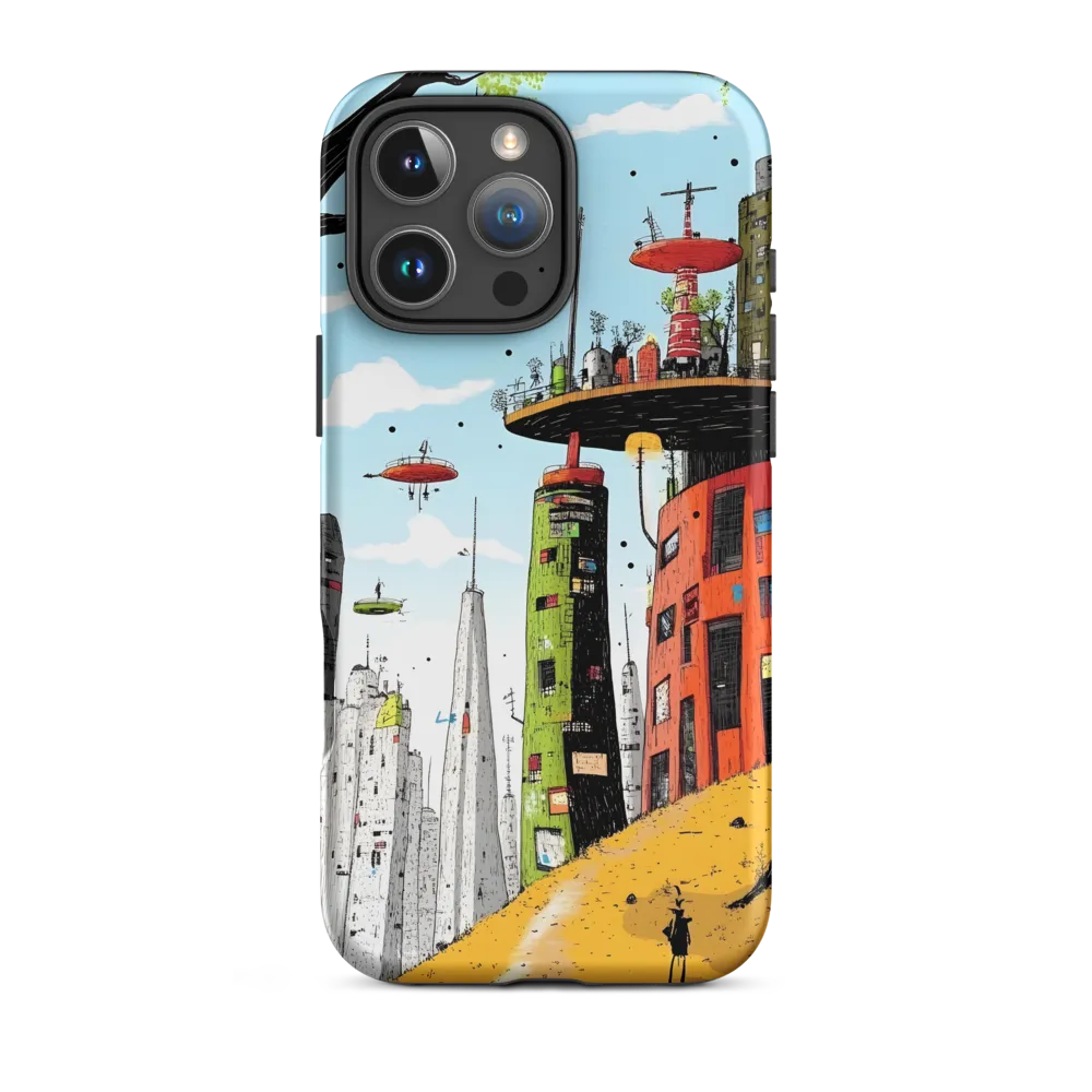 Futuristic Cityscape Illustration | Phone Case