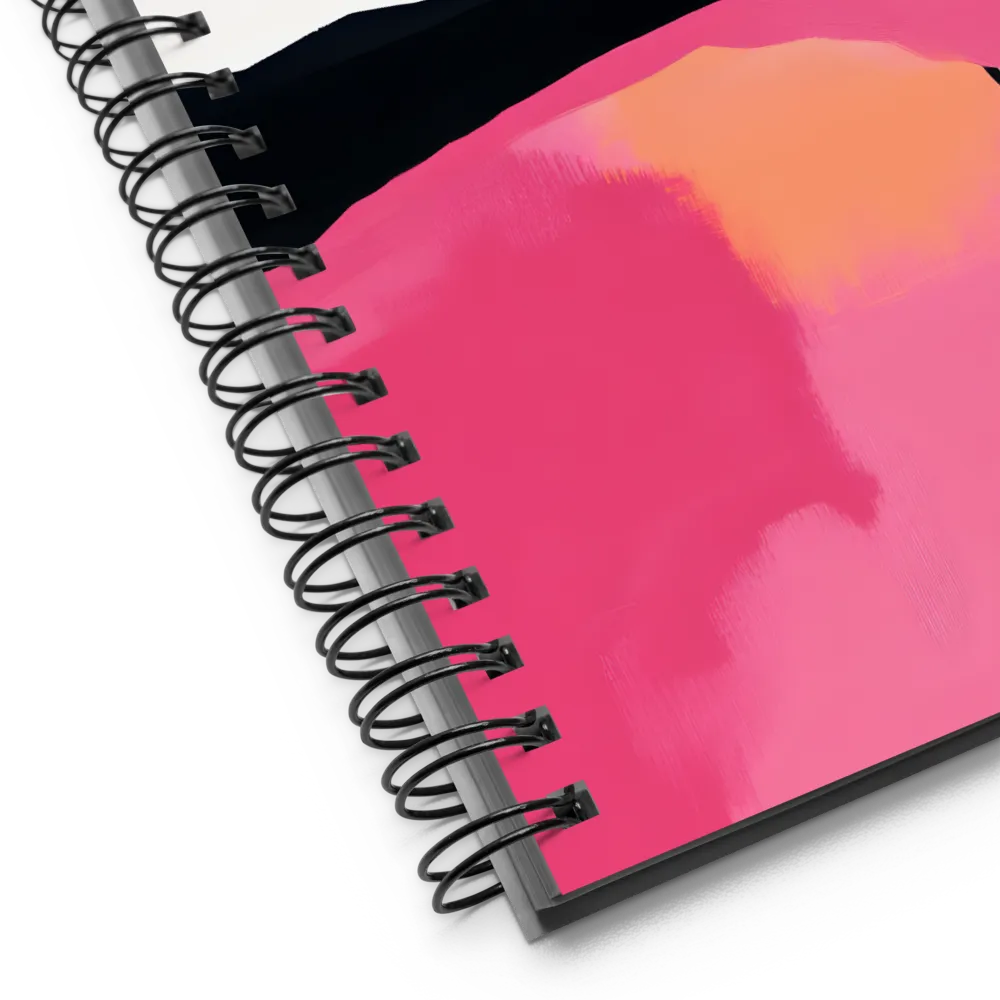 Pink Sunset Birds Reflection 
 Spiral Notebook | 140 pages