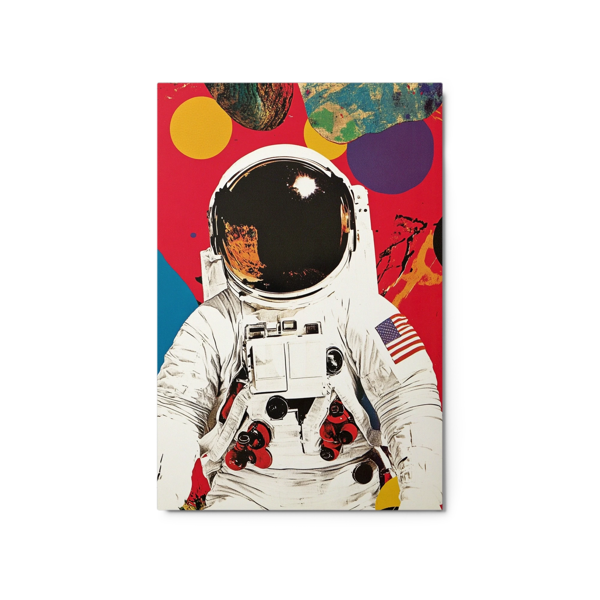 Astronaut in Vibrant Digital Collage
